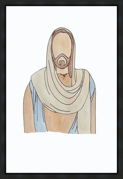 Jesus Watercolor Gallery Wrap