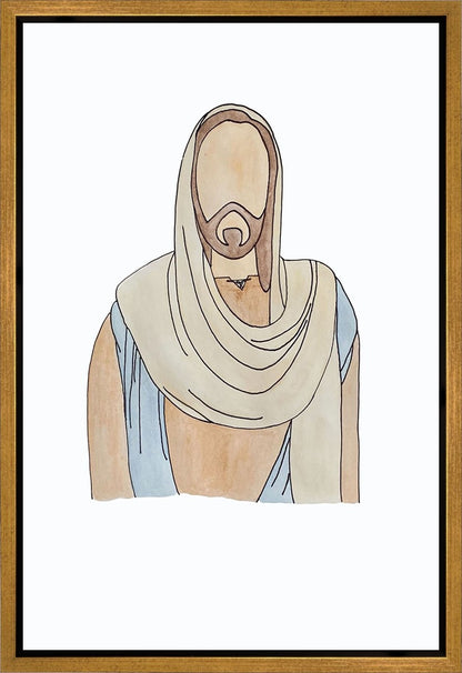 Jesus Watercolor Gallery Wrap