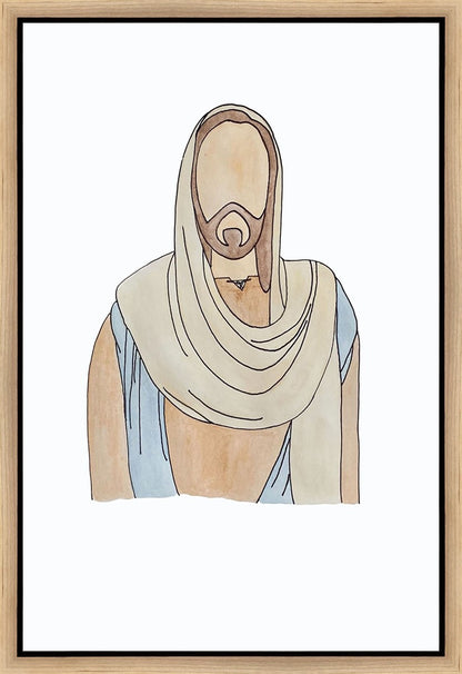 Jesus Watercolor Gallery Wrap