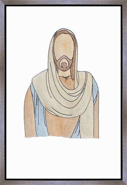 Jesus Watercolor Gallery Wrap