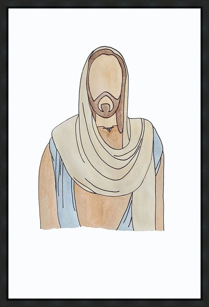 Jesus Watercolor Gallery Wrap