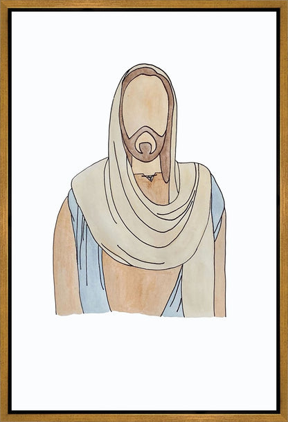 Jesus Watercolor Gallery Wrap