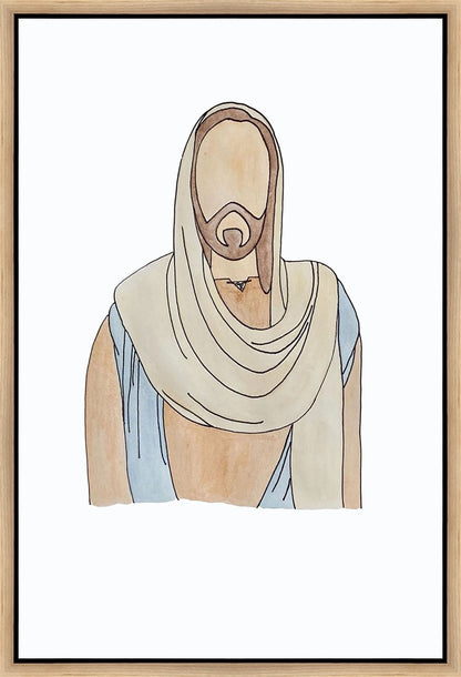 Jesus Watercolor Gallery Wrap