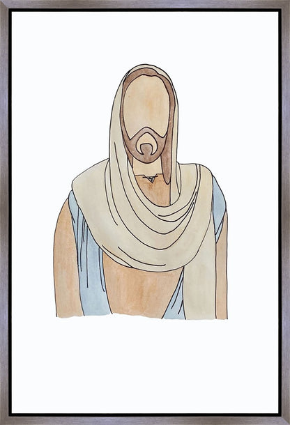 Jesus Watercolor Gallery Wrap