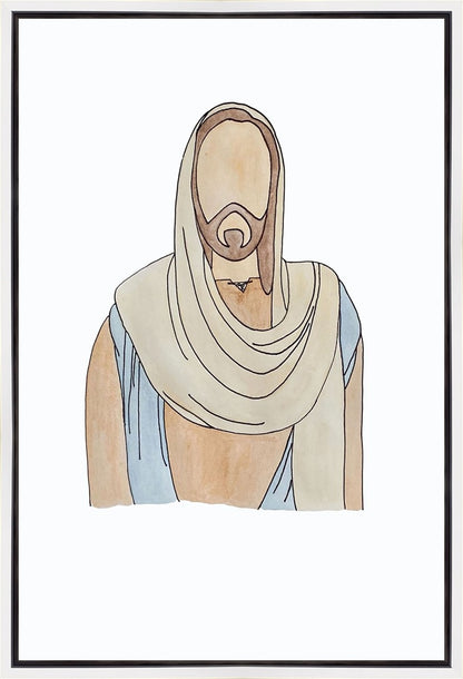Jesus Watercolor Gallery Wrap