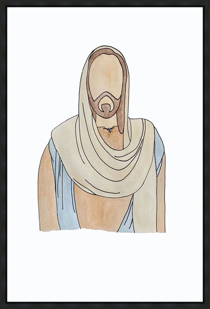Jesus Watercolor Gallery Wrap