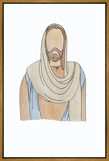Jesus Watercolor Gallery Wrap