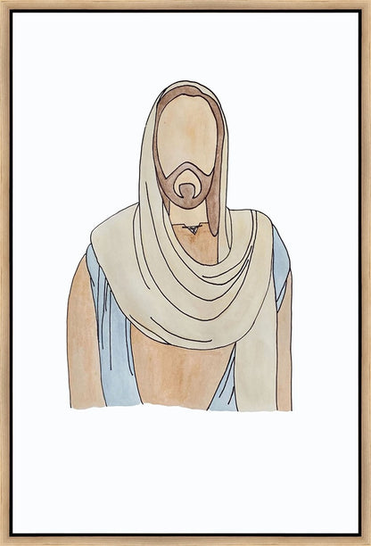 Jesus Watercolor Gallery Wrap