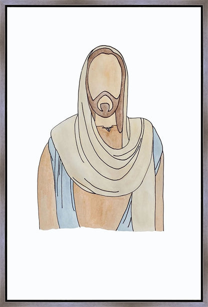 Jesus Watercolor Gallery Wrap