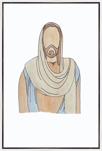 Jesus Watercolor Gallery Wrap