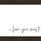 I Love You Most