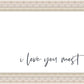 I Love You Most