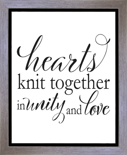 Hearts Knit Gallery Wrap