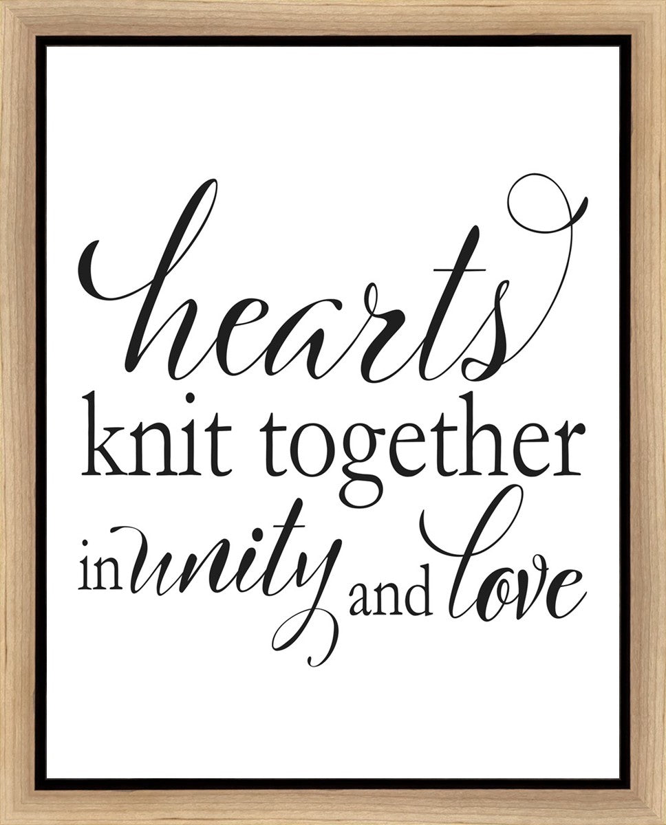 Hearts Knit Gallery Wrap
