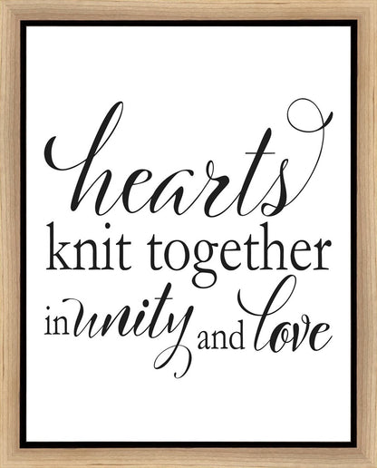 Hearts Knit Gallery Wrap