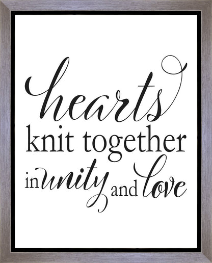 Hearts Knit Gallery Wrap