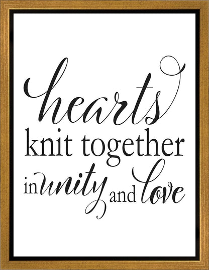 Hearts Knit Gallery Wrap