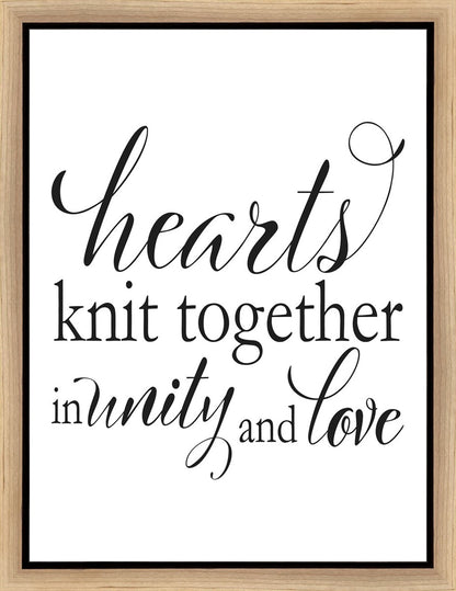 Hearts Knit Gallery Wrap