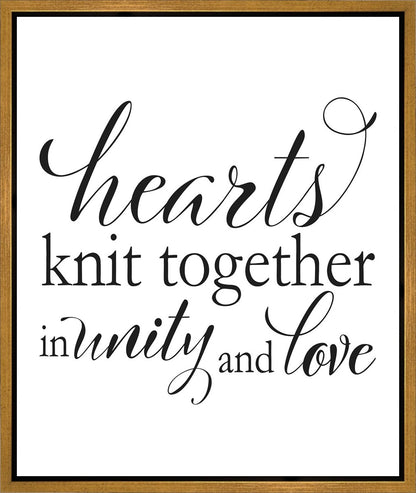 Hearts Knit Gallery Wrap