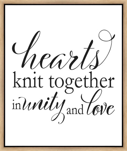 Hearts Knit Gallery Wrap