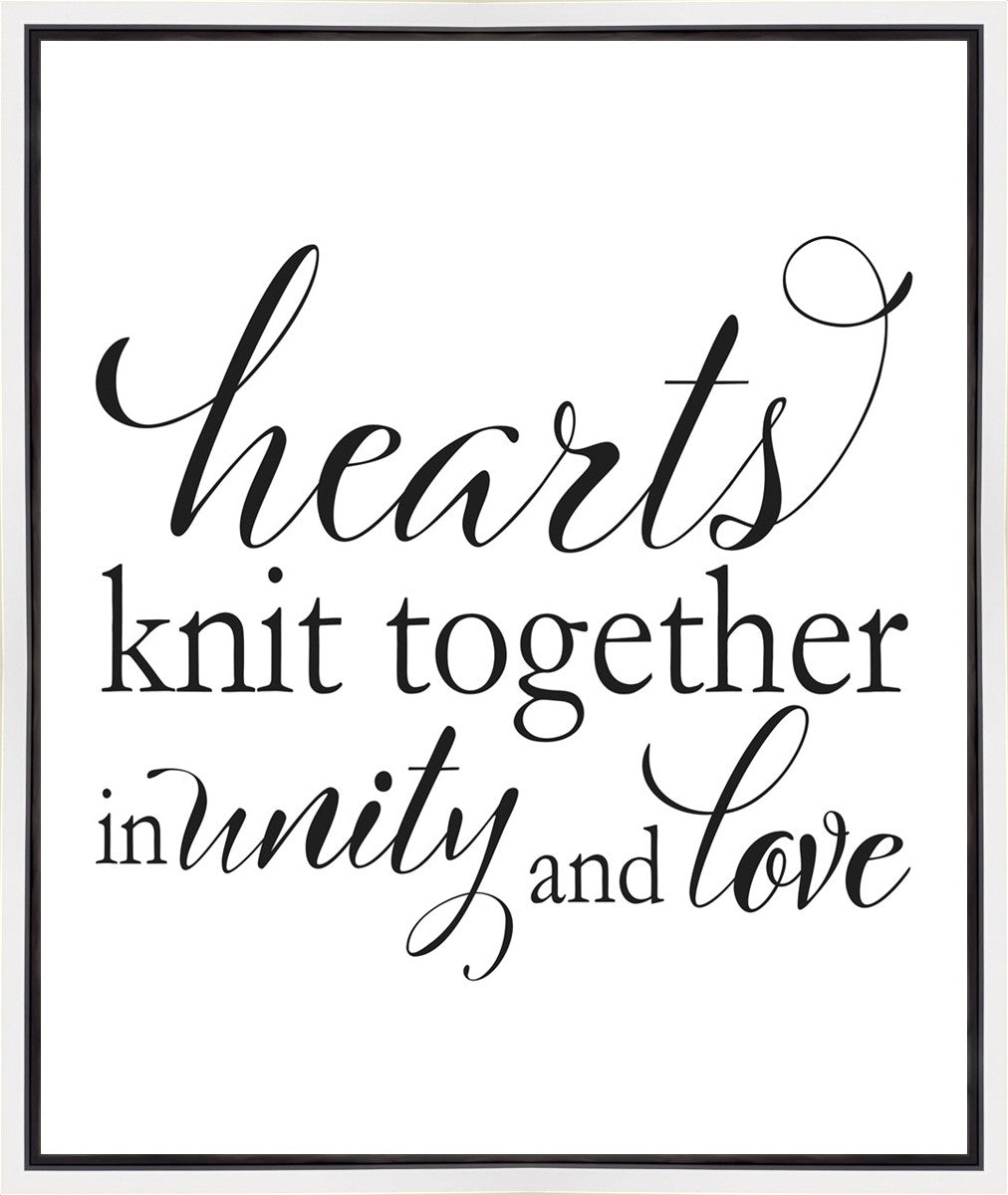 Hearts Knit Gallery Wrap