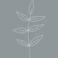 Minimalist Leaves Blue