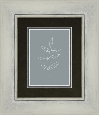 Minimalist Leaves Blue