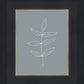 Minimalist Leaves Blue