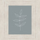 Minimalist Leaves Blue