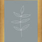 Minimalist Leaves Blue
