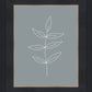 Minimalist Leaves Blue