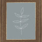Minimalist Leaves Blue
