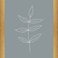 Minimalist Leaves Blue