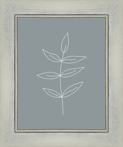 Minimalist Leaves Blue