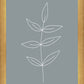 Minimalist Leaves Blue