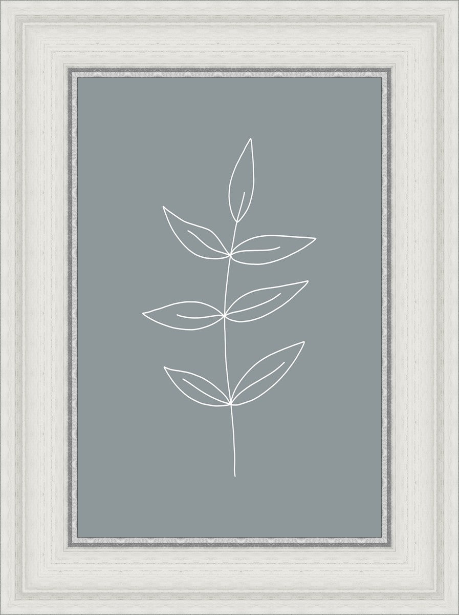 Minimalist Leaves Blue