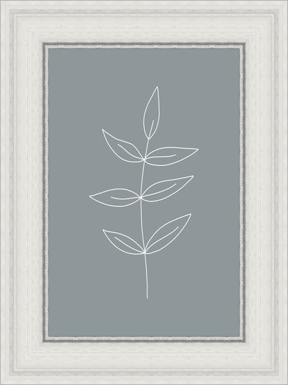 Minimalist Leaves Blue