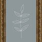 Minimalist Leaves Blue