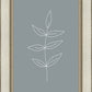 Minimalist Leaves Blue