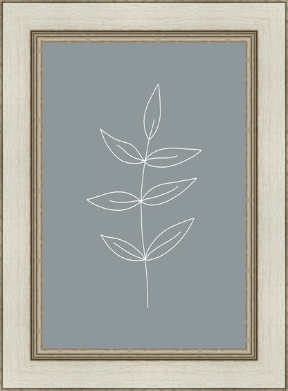 Minimalist Leaves Blue