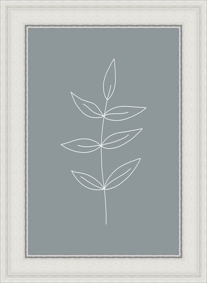 Minimalist Leaves Blue