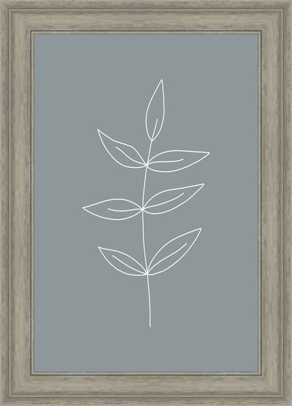 Minimalist Leaves Blue