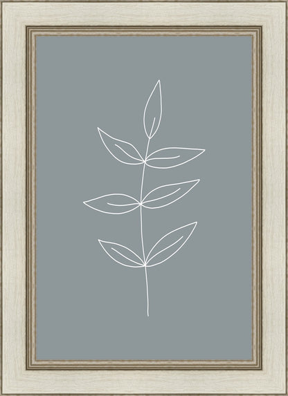 Minimalist Leaves Blue