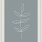Minimalist Leaves Blue