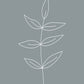 Minimalist Leaves Blue
