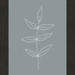 Minimalist Leaves Blue