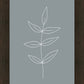 Minimalist Leaves Blue