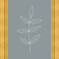 Minimalist Leaves Blue