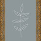 Minimalist Leaves Blue