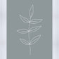 Minimalist Leaves Blue